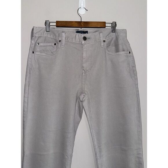 Five Four Gray Jeans Fenton Relaxed  Straight Mens 33x32 Casual Stretch Denim - Picture 5 of 16